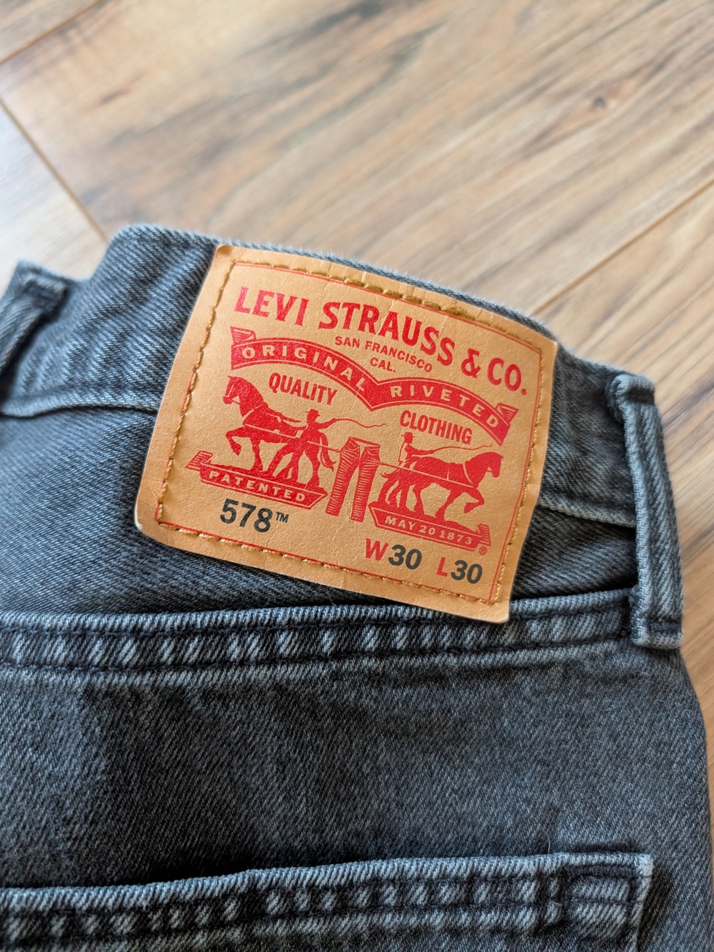 Levi's 578 Relaxed Jeans in Black Denim